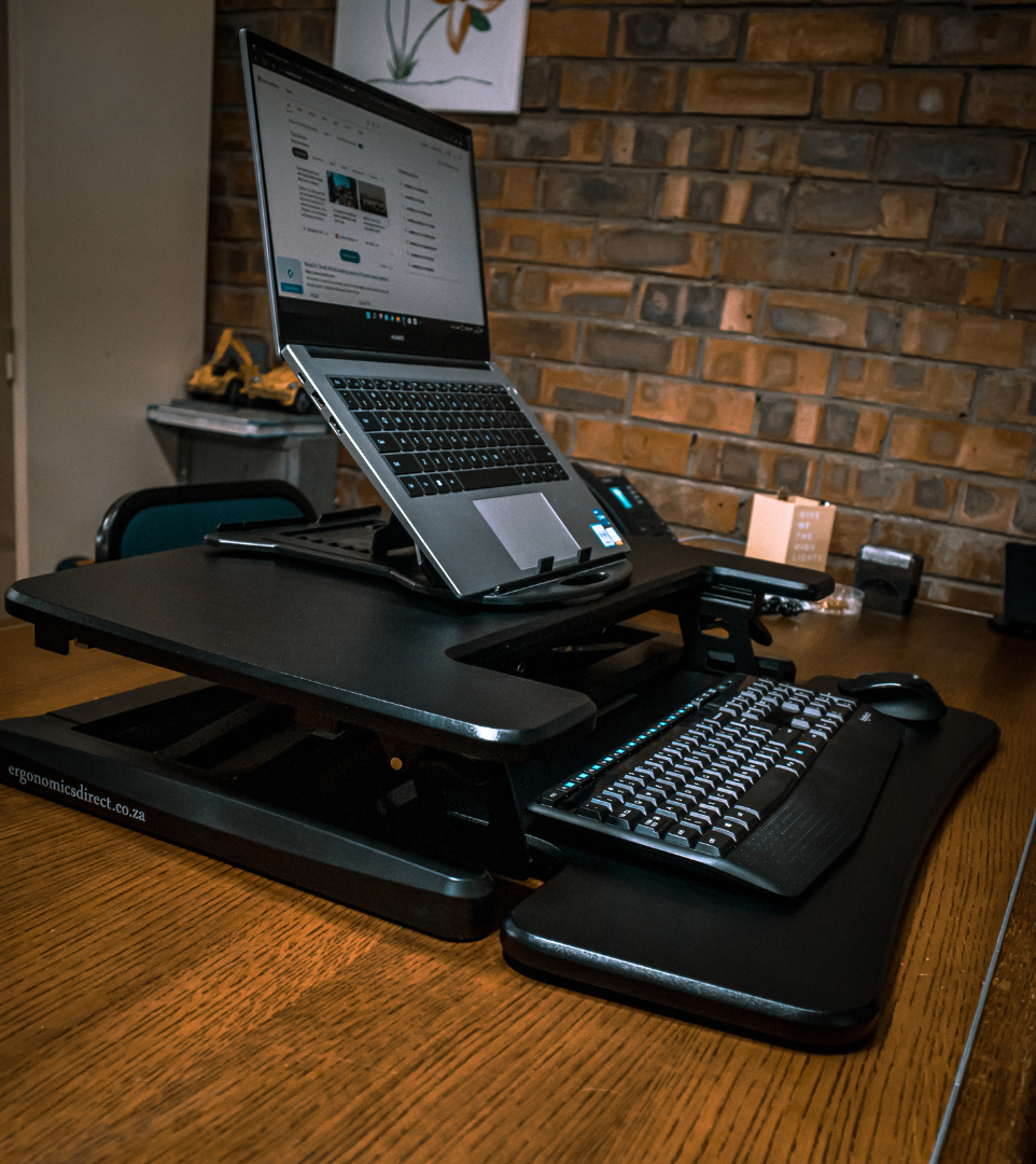 Chair Computer Stand Demo Ergo Office Compact Sit-to-Stand Height Adjustable Workstation
