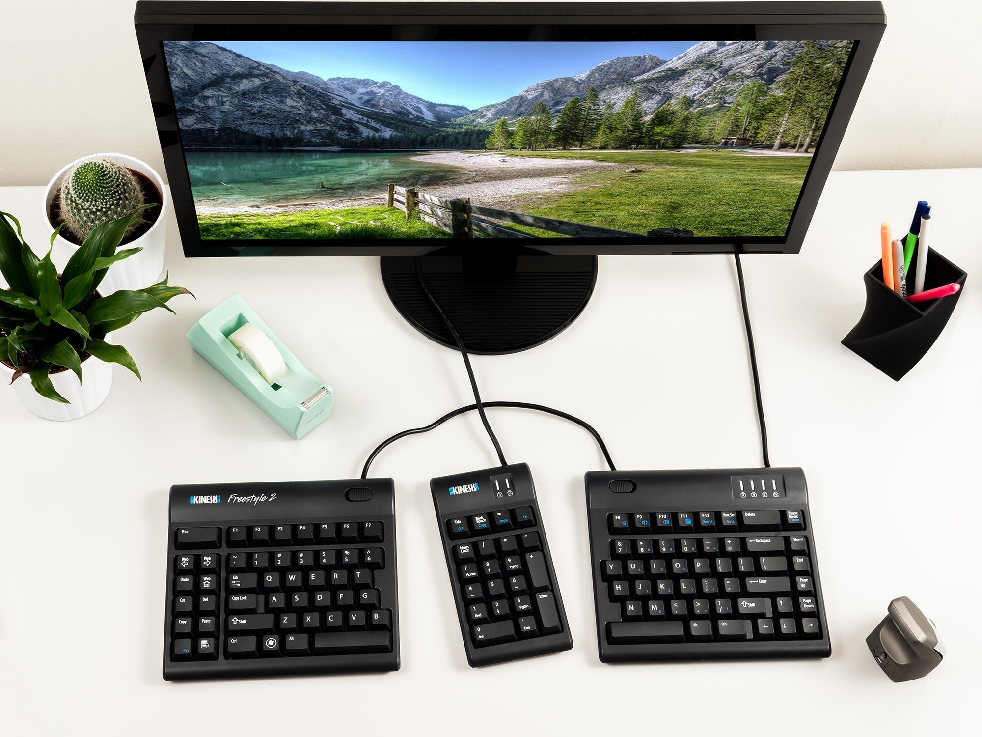 Two Zone Keypad Computer Freestyle 2 Numeric Keypad for PC and Mac