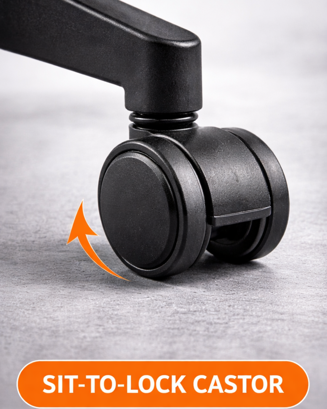 Sit-to-Lock Castors – Office Chair Wheel Set