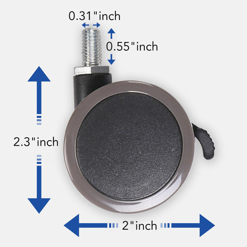 Set of wheels for standing desks - 2