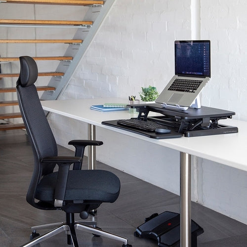 Chair Computer Stand Demo Ergo Office Compact Sit-to-Stand Height Adjustable Workstation
