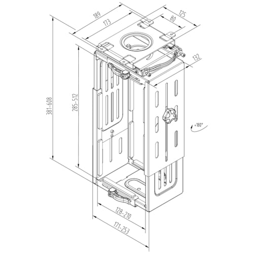 CH101 Adjustable Under Desk CPU Holder - white