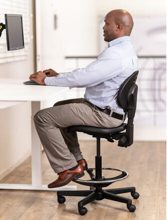 Delta PU Operators Chair with Footring